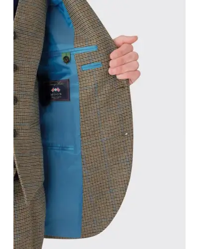 Suit Jackets Brook Taverner Tailored Fit Woolf Green Check British Wool Jacket £224.00