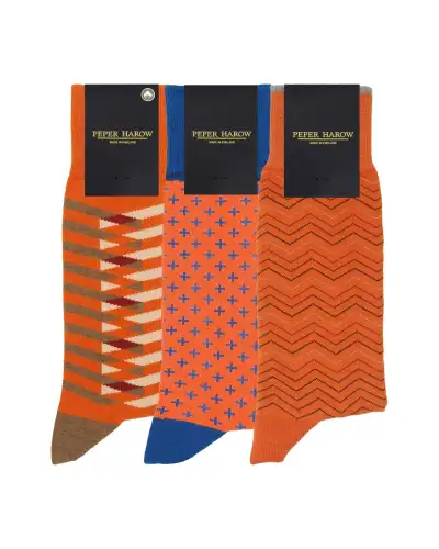 Men PEPER HAROW MenS Socks Bundle - Orange £45.00