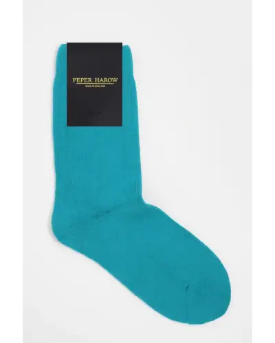 Men PEPER HAROW Plain Mens Bed Socks Bundle - Aqua Blue £24.00