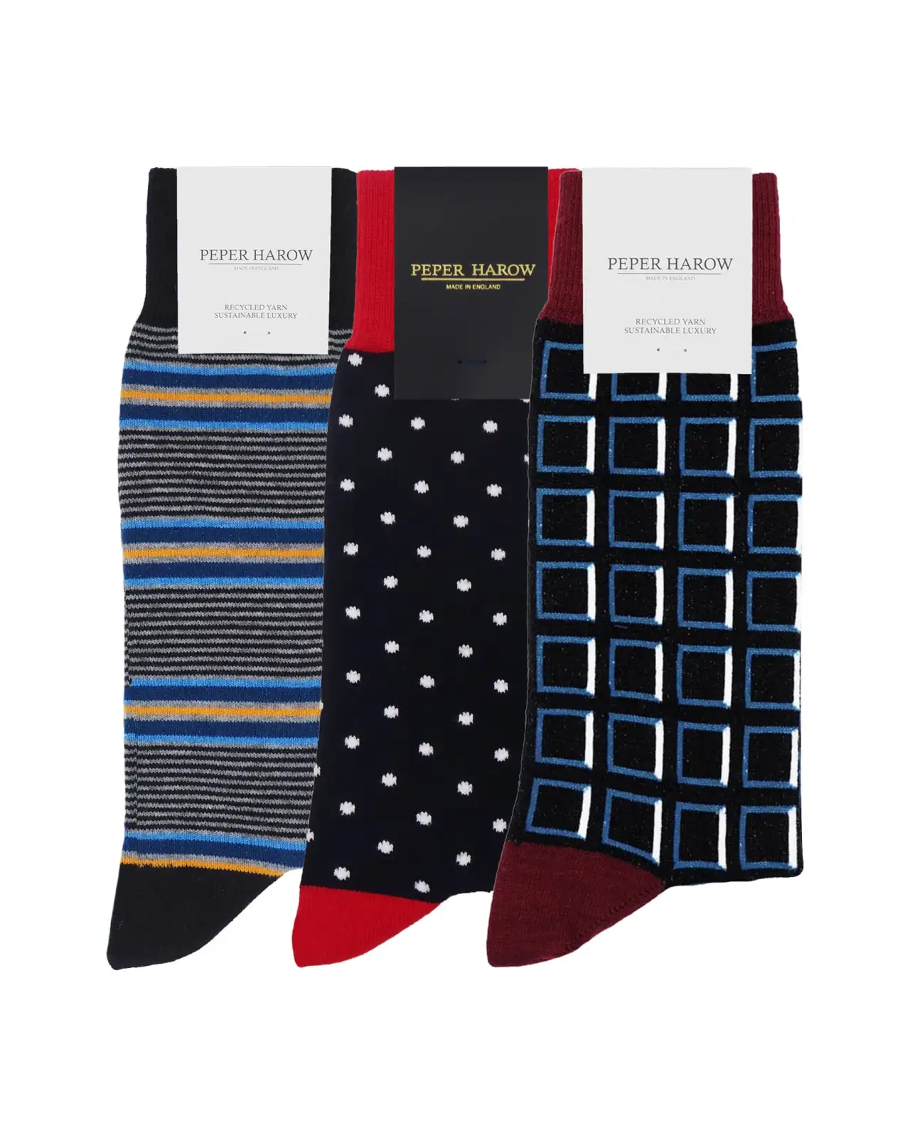 Men PEPER HAROW Mens Socks Bundle - Black £38.00