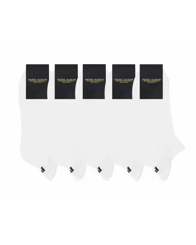 Women PEPER HAROW Womens White Trainer Sport Socks Bundle - Organic £45.00
