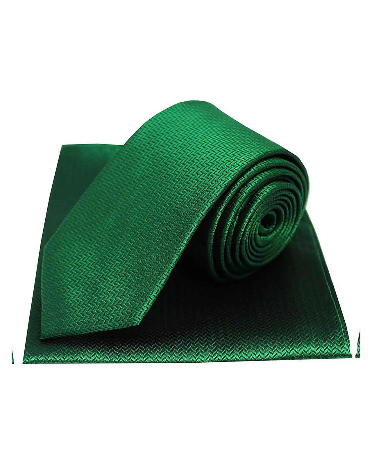 Silk Hankies Soprano Ties Soprano Emerald Green Herringbone Silk Tie And Hanky Set £34.00