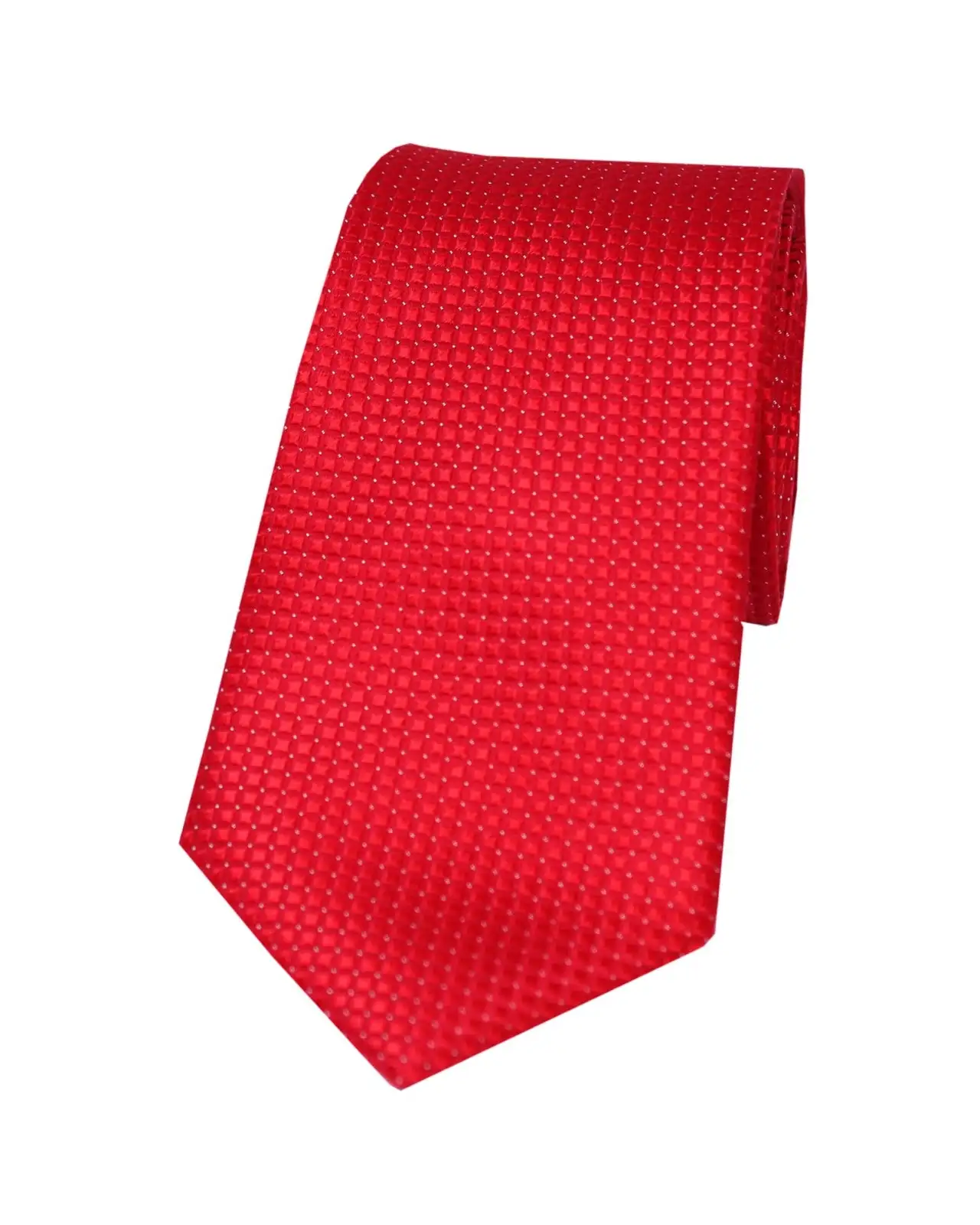 Silk Ties Soprano Ties Soprano Red Plain Box Weave Woven Silk Tie £24.00