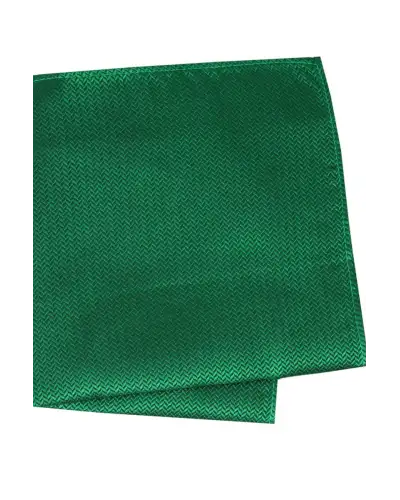 Pocket Square Soprano Ties Soprano Emerald Green Herringbone Silk Pocket Square £15.00