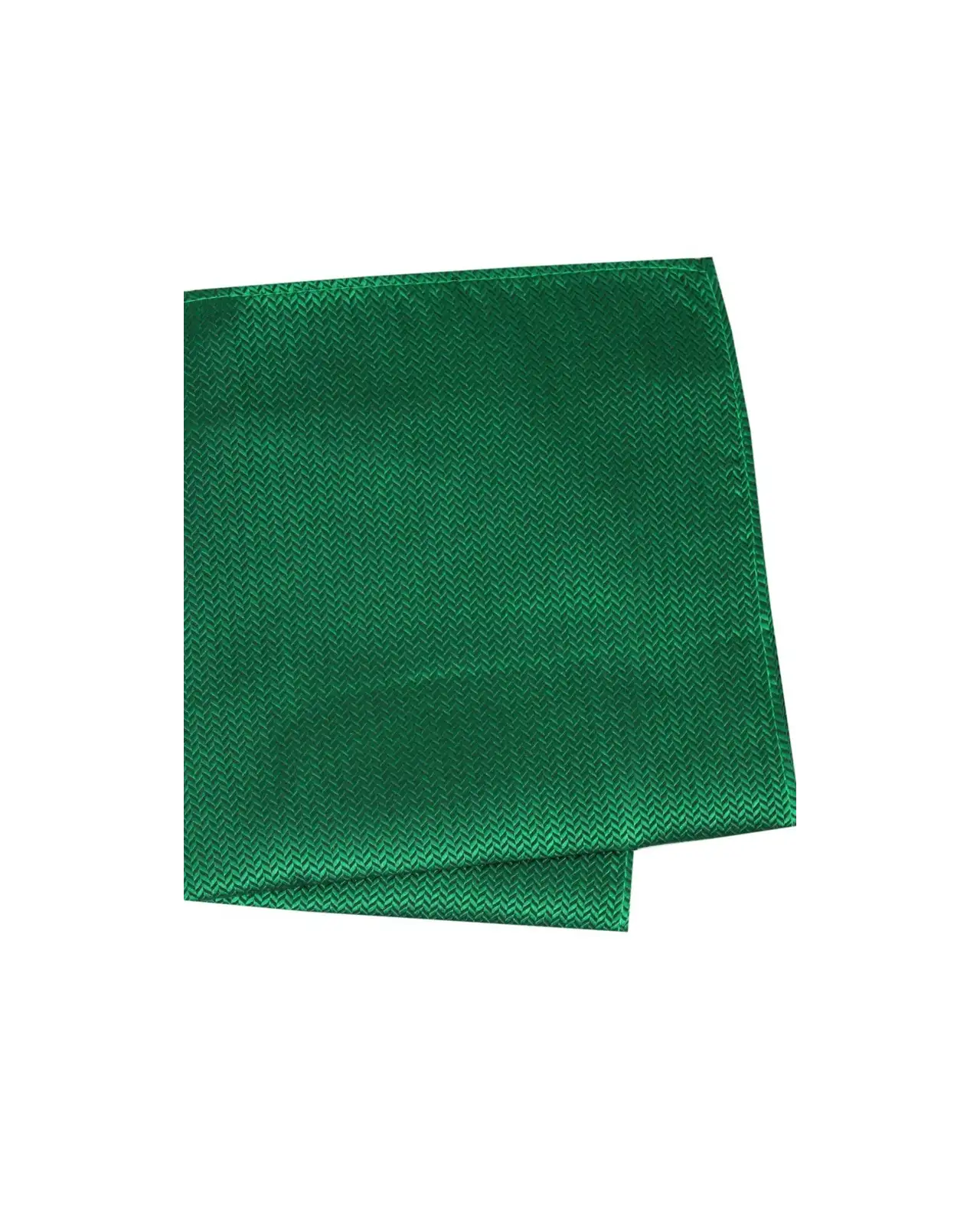 Pocket Square Soprano Ties Soprano Emerald Green Herringbone Silk Pocket Square £15.00