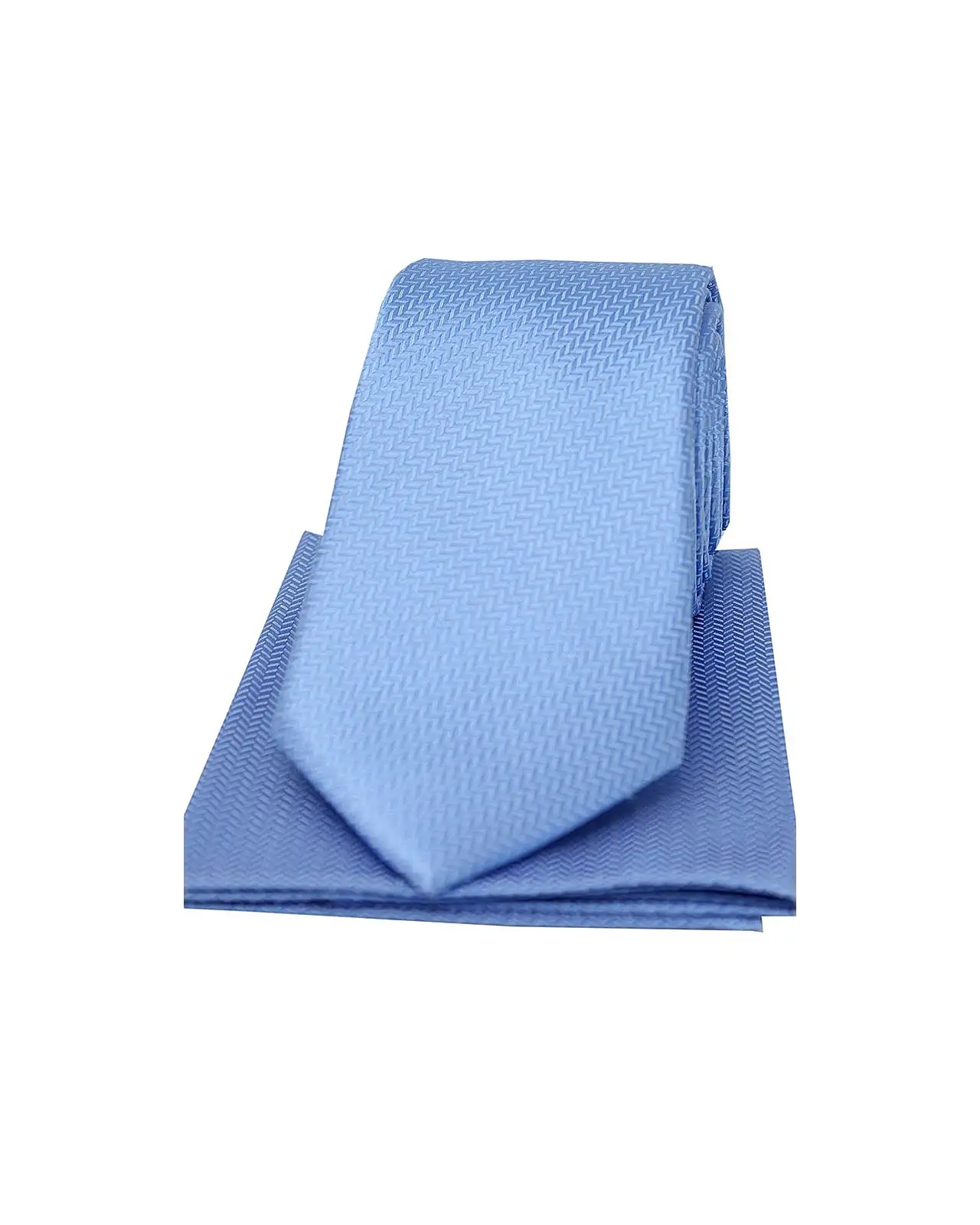 Silk Hankies Soprano Ties Soprano Sky Blue Herringbone Silk Tie And Hanky Set £34.00