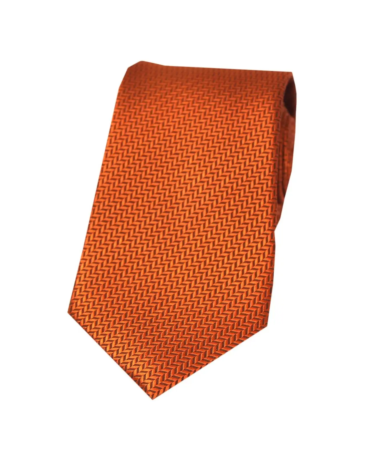 Silk Ties Soprano Ties Soprano Rust Herringbone Silk Tie £24.00