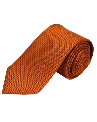 Silk Ties Soprano Ties Soprano Rust Herringbone Silk Tie £24.00