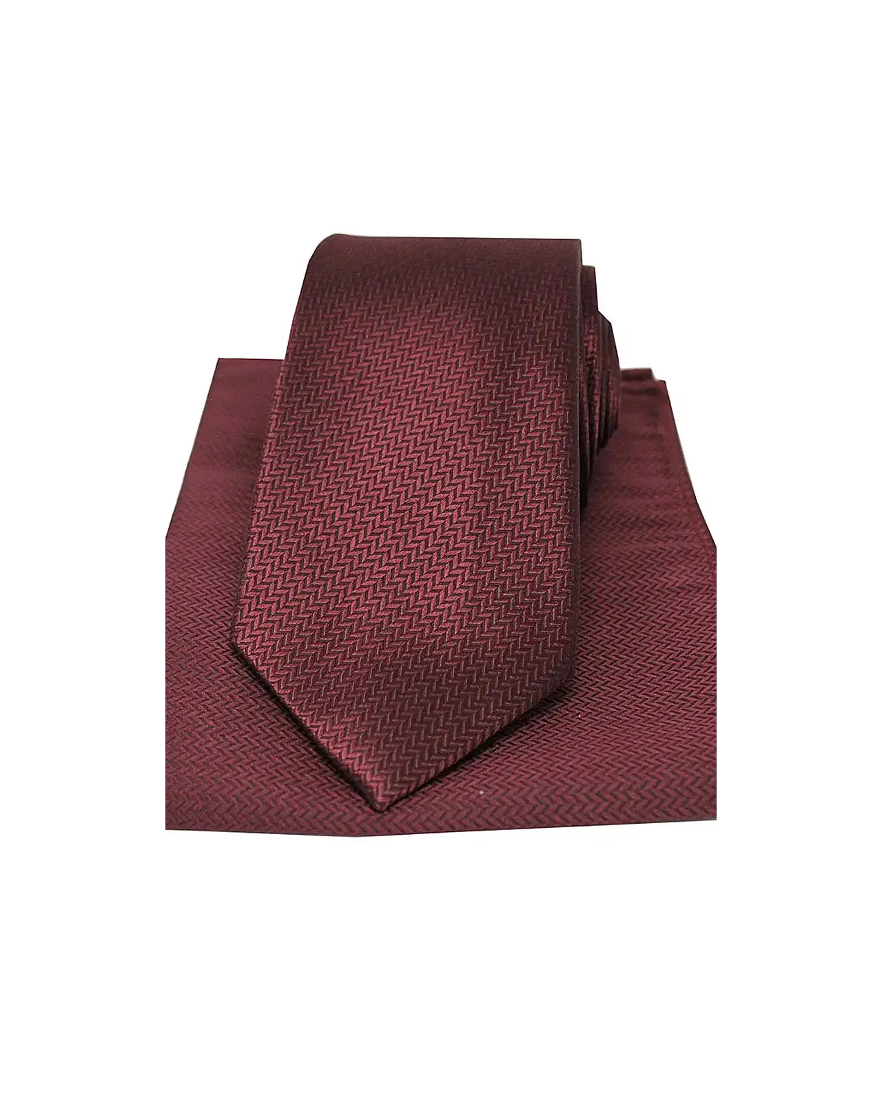 Silk Hankies Soprano Ties Soprano Cherry Herringbone Silk Tie And Pocket Square £34.00