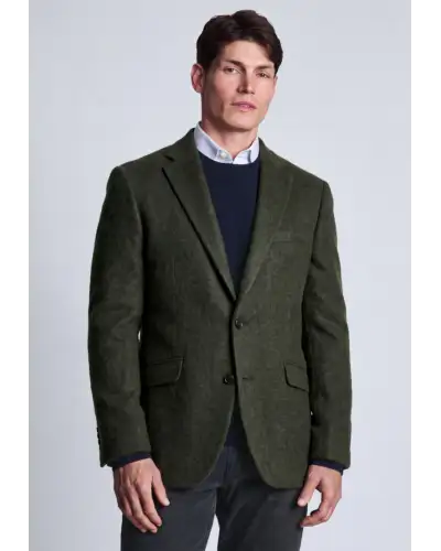 Jackets Brook Taverner Tailored Fit Zane Dark Green Cashmere Blend Jacket £179.00