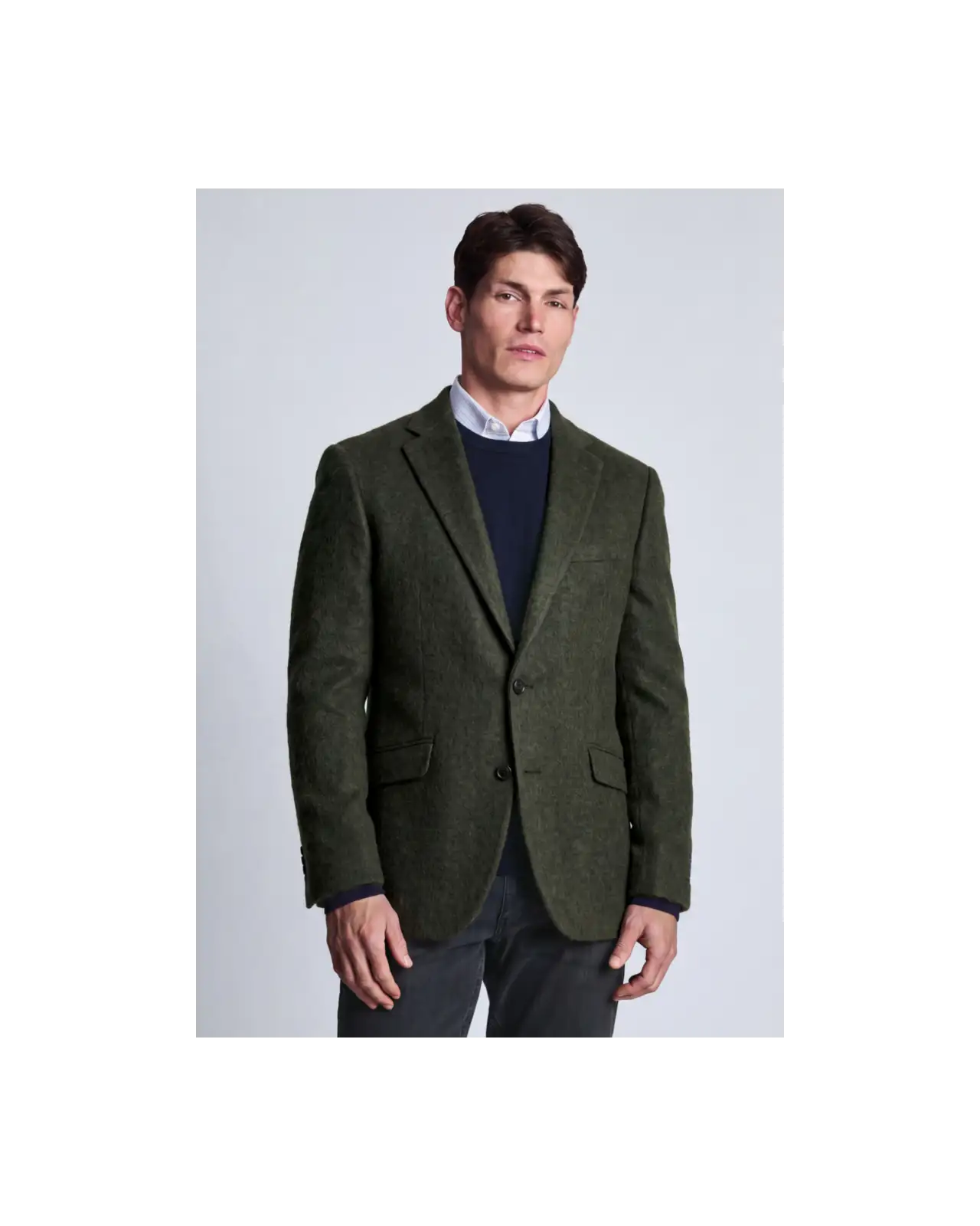 Jackets Brook Taverner Tailored Fit Zane Dark Green Cashmere Blend Jacket £179.00