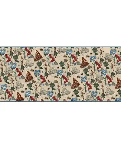 Scarves Fox and Chave Van Kessel Forget Me Nots Silk Habotai Scarf £42.00