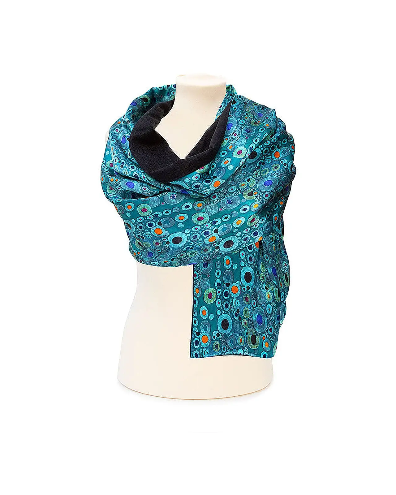 Scarves Fox and Chave Klimt Turquoise Poshmina Stole £116.00