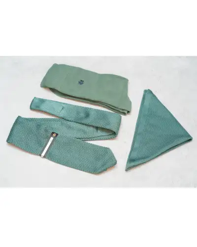 Tie Gift Sets Victory and Innsbruck Sage Green Knitted Tie Set £45.00