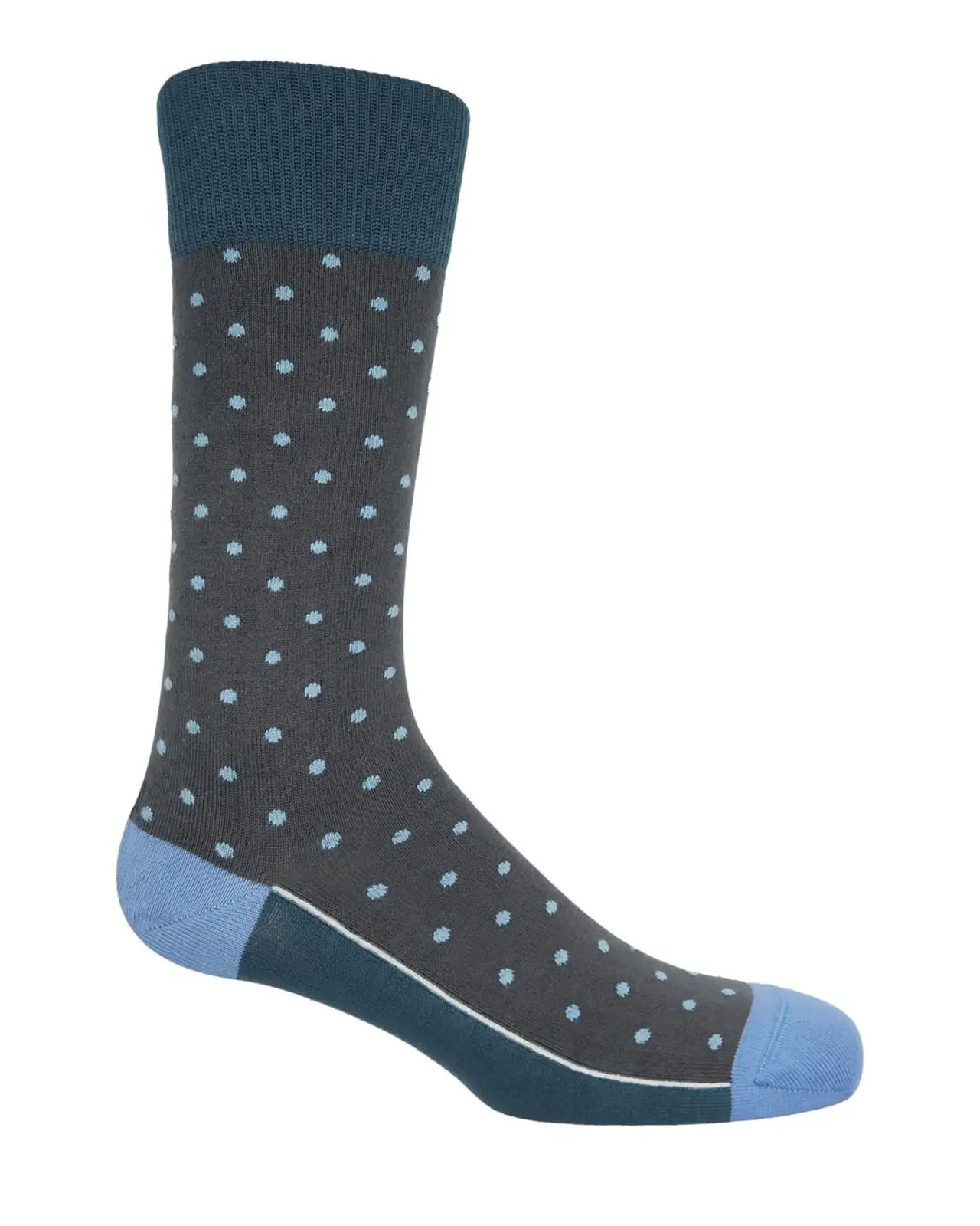 Men PEPER HAROW Pin Polka Mens Socks - Urban Grey £16.00