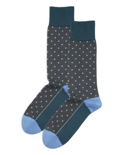 Men PEPER HAROW Pin Polka Mens Socks - Urban Grey £16.00