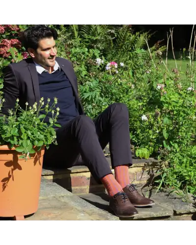 Men PEPER HAROW Beads Mens Socks - Orange £16.00