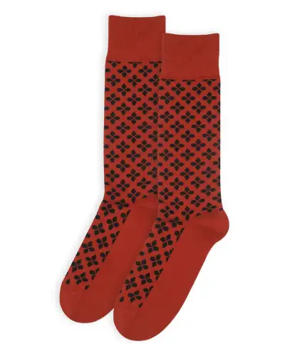 Men PEPER HAROW Clover Mens Socks - Orange £16.00