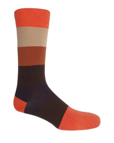 Men PEPER HAROW Block Stripe Mens Socks - Autumn £16.00