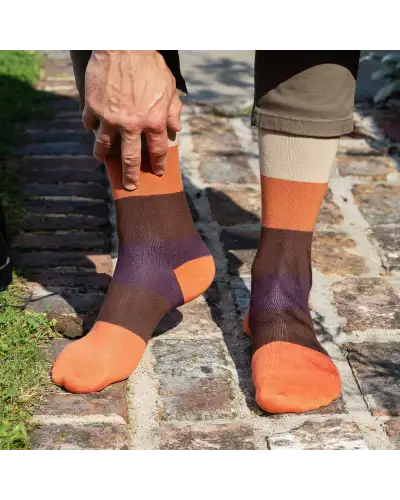 Men PEPER HAROW Block Stripe Mens Socks - Autumn £16.00