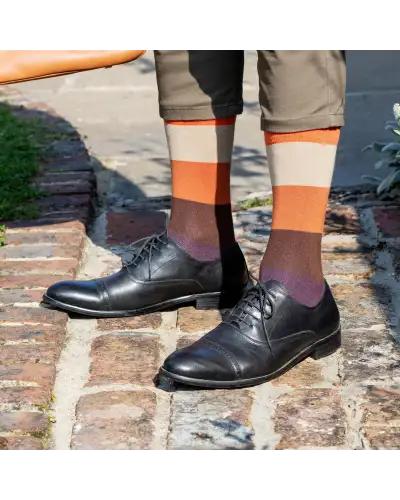 Men PEPER HAROW Block Stripe Mens Socks - Autumn £16.00