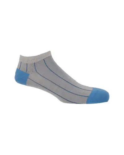 Men PEPER HAROW Pin Stripe Mens Trainer Socks - Grey £13.00