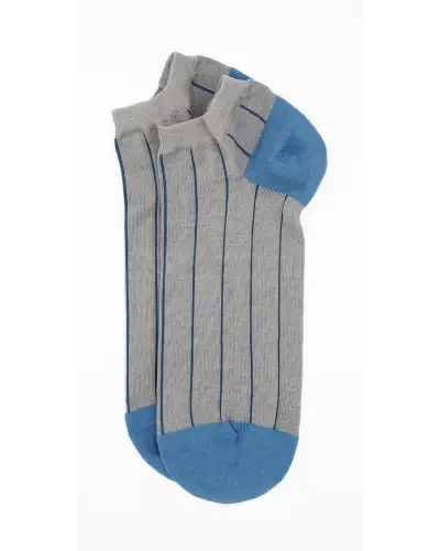 Men PEPER HAROW Pin Stripe Mens Trainer Socks - Grey £13.00