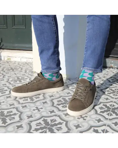 Men PEPER HAROW Dimensional Mens Socks - Teal £14.00