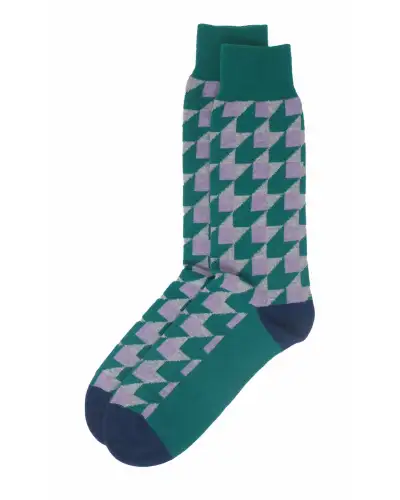 Men PEPER HAROW Dimensional Mens Socks - Teal £14.00