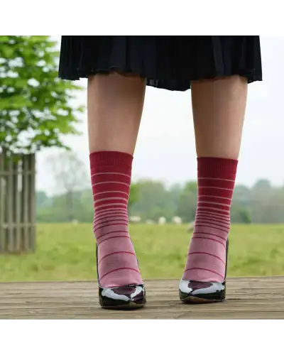 Women PEPER HAROW Retro Stripe Womens Socks - Musk £15.00