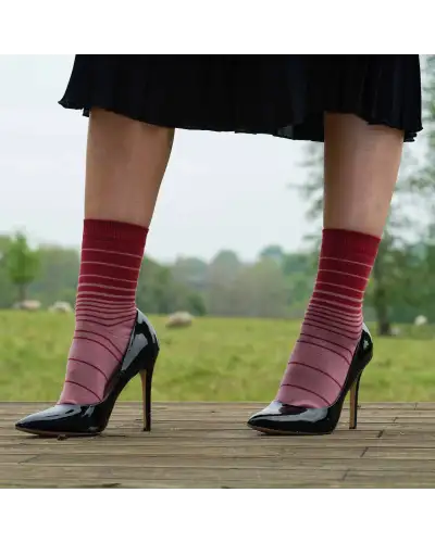 Women PEPER HAROW Retro Stripe Womens Socks - Musk £15.00
