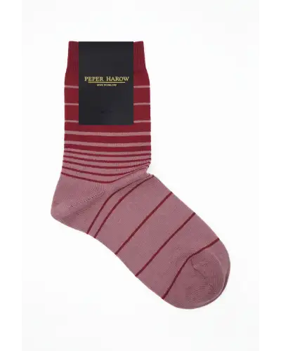 Women PEPER HAROW Retro Stripe Womens Socks - Musk £15.00