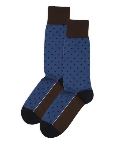 Men PEPER HAROW Pin Polka Mens Socks - Indigo £16.00