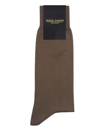 Men PEPER HAROW Classic Mens Socks - Oak £16.00