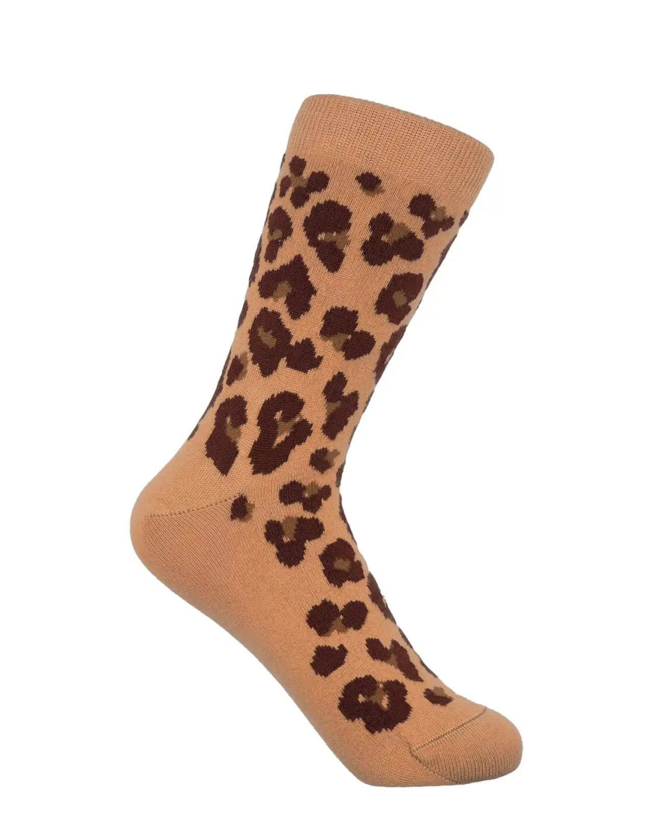 Women PEPER HAROW Leopard Womens Socks - Brown £15.00
