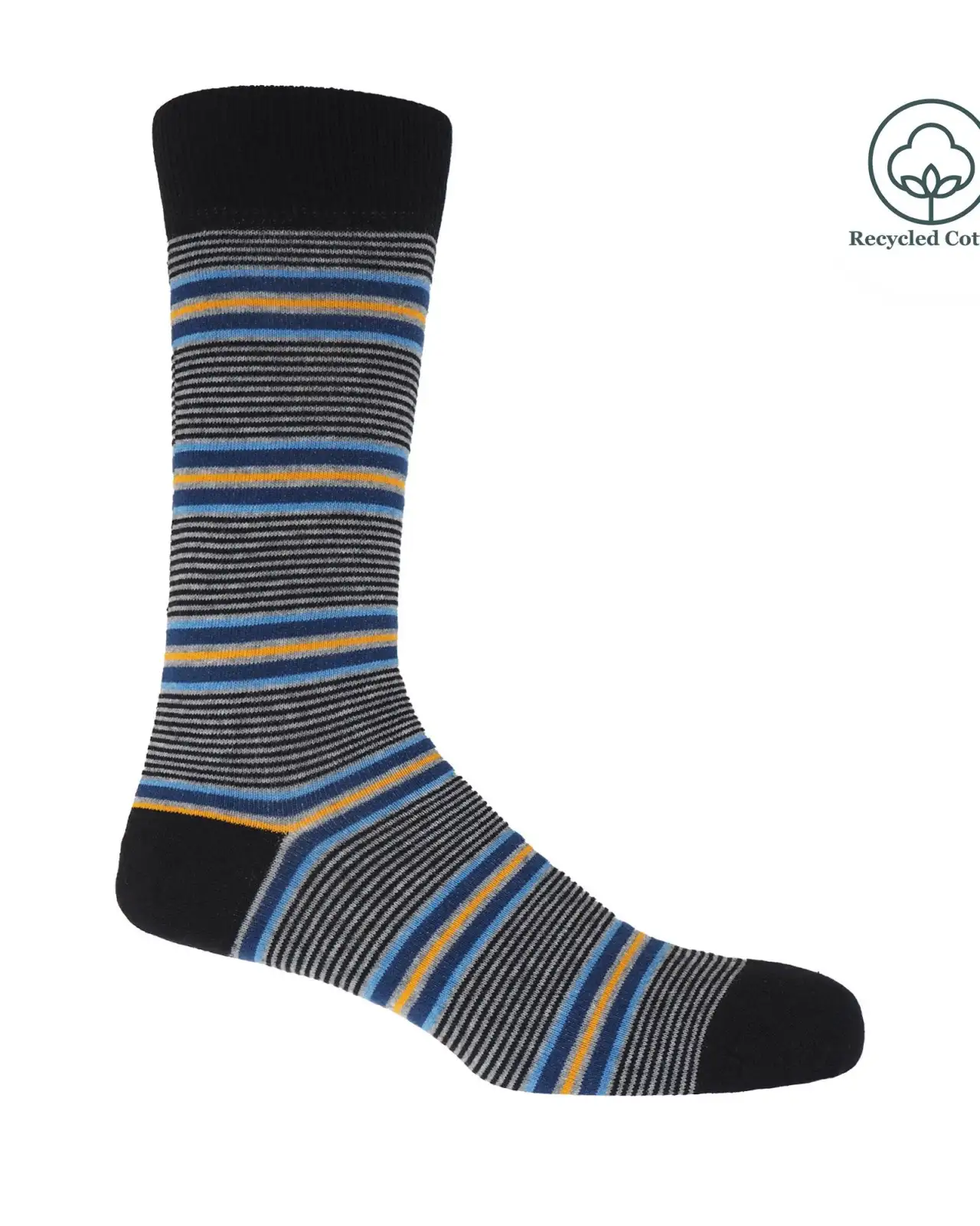 Men PEPER HAROW Multistripe Mens Socks - Black £14.00