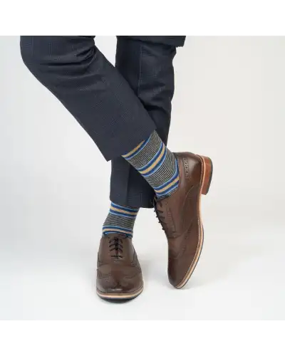 Men PEPER HAROW Multistripe Mens Socks - Black £14.00