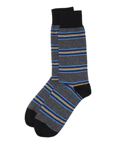 Men PEPER HAROW Multistripe Mens Socks - Black £14.00