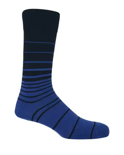 Men PEPER HAROW Retro Stripe Mens Socks - Black £16.00