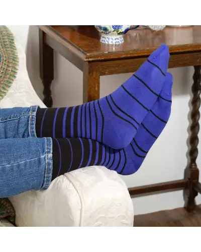 Men PEPER HAROW Retro Stripe Mens Socks - Black £16.00