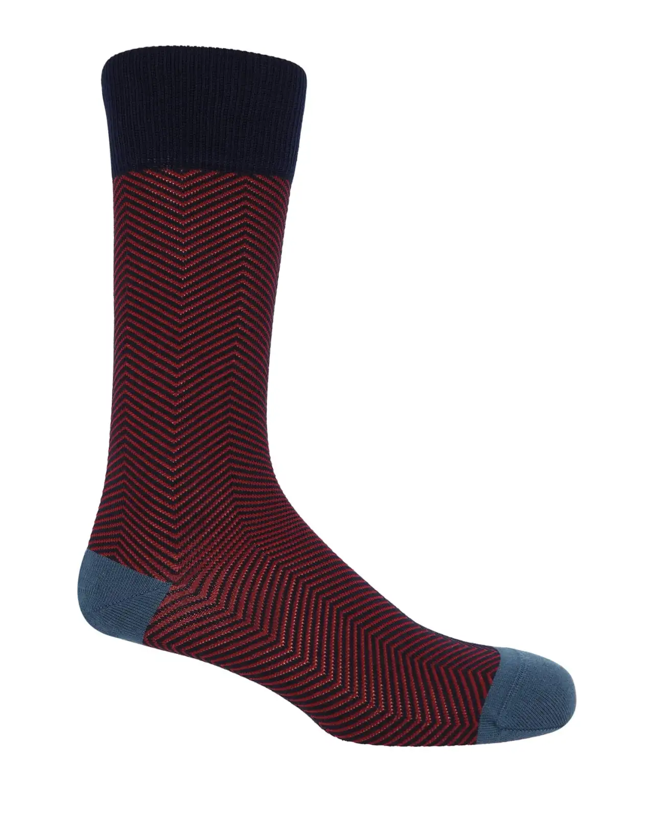 Men PEPER HAROW Lux Taylor Mens Socks - Navy Red £16.00