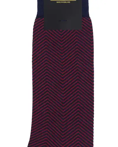 Men PEPER HAROW Lux Taylor Mens Socks - Navy Red £16.00