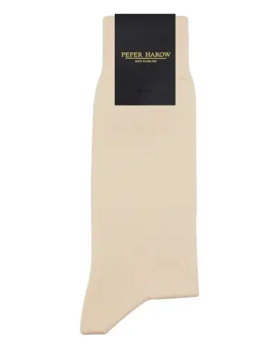 Men PEPER HAROW Classic Mens Socks - Cream £16.00