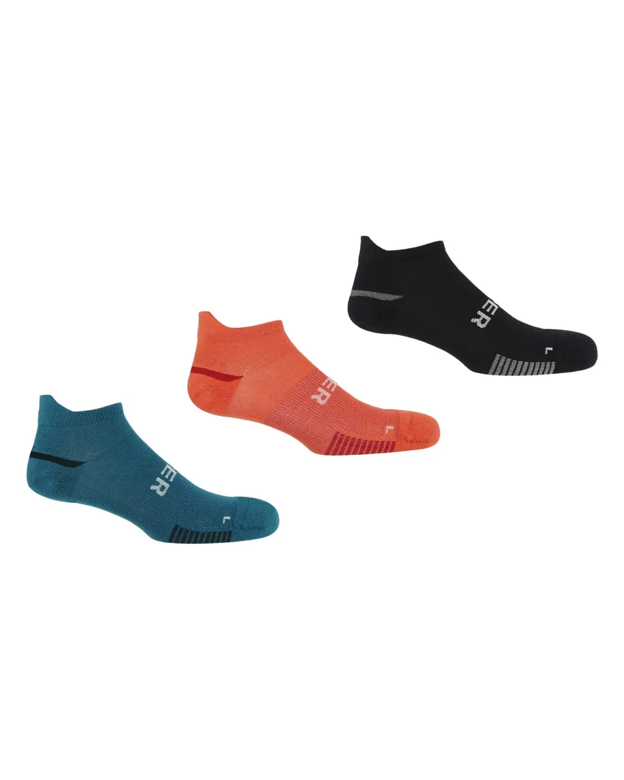 Men PEPER HAROW Mens Gym Socks Bundle - Aero Blue Black And Orange £33.00