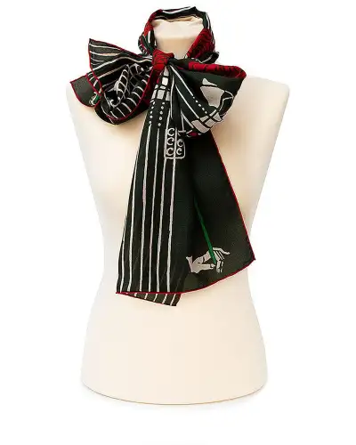 Scarves Fox and Chave Mackintosh Lady With Rose Silk Habotai Scarf £42.00