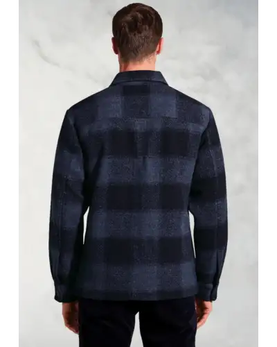 Overshirts Brook Taverner Roberts Blue Check Overshirt £89.00