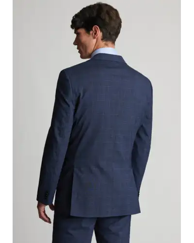 Suit Jackets Brook Taverner Tailored Fit Suffield Navy Check Wool Blend Suit Jacket £134.00