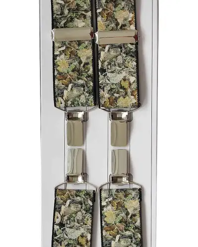 Braces Soprano Ties Camouflage Patterned 35Mm Elastic X Back 4 Clip Trouser Braces £23.00