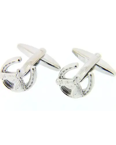 Cufflinks Soprano Ties Soprano Horse And Horseshoe Silver Country Cufflinks £23.00