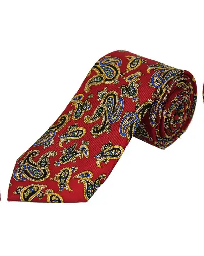 Paisley Ties Soprano Ties Soprano Vintage Paisley On Red Ground £21.00